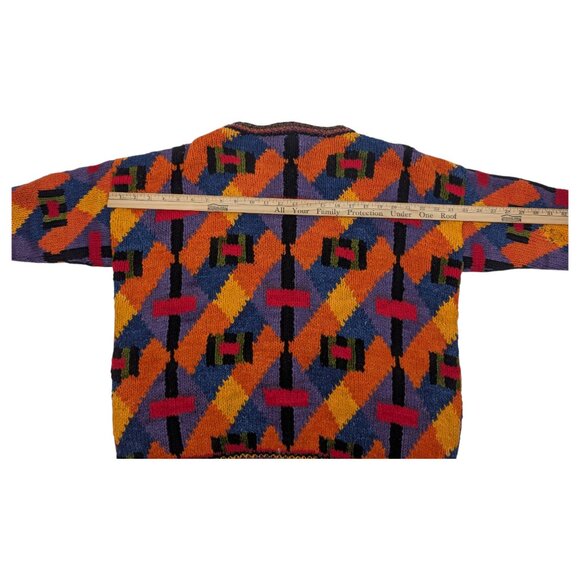 Miso Healthy To Wear Cardigan Sweater 90s Grunge Distressed Womens Size M/L - Picture 10 of 11